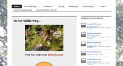 Desktop Screenshot of inhetwildeweg.nl